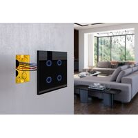 Interruptor Onne Touch Smart 4x4 Tramontina Preto com 4 Teclas Cor Preto - SKU 57199250 - 12 image number 11