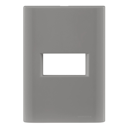 Placa 1 Posto Horizontal Tramontina Giz com Suporte Fendi