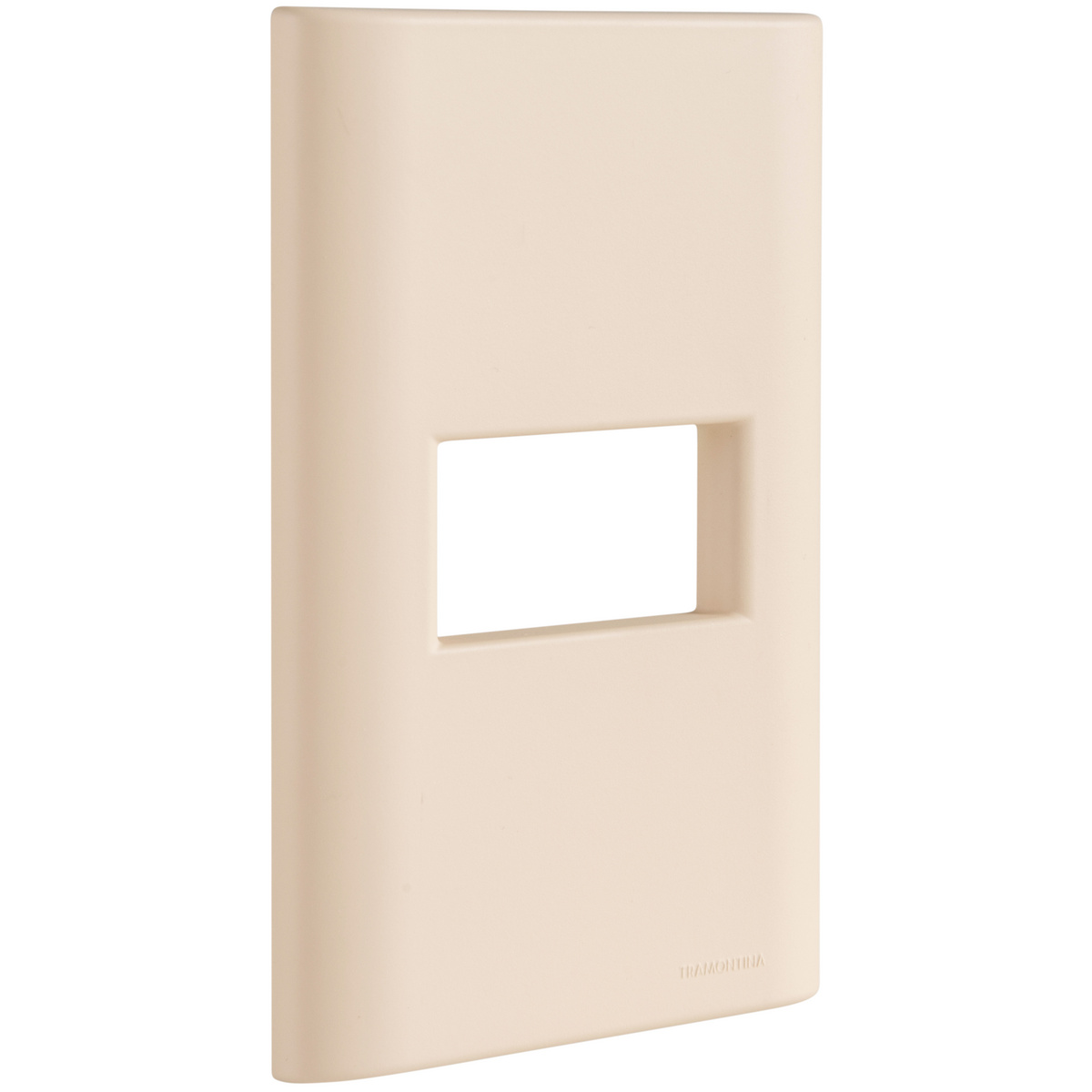 Placa 1 Posto Horizontal Tramontina Giz com Suporte Nude Soft Touch - SKU 57200232 - 2 image number 1