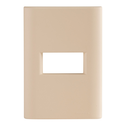 Placa 1 Posto Horizontal Tramontina Giz com Suporte Nude Soft Touch - SKU 57200232