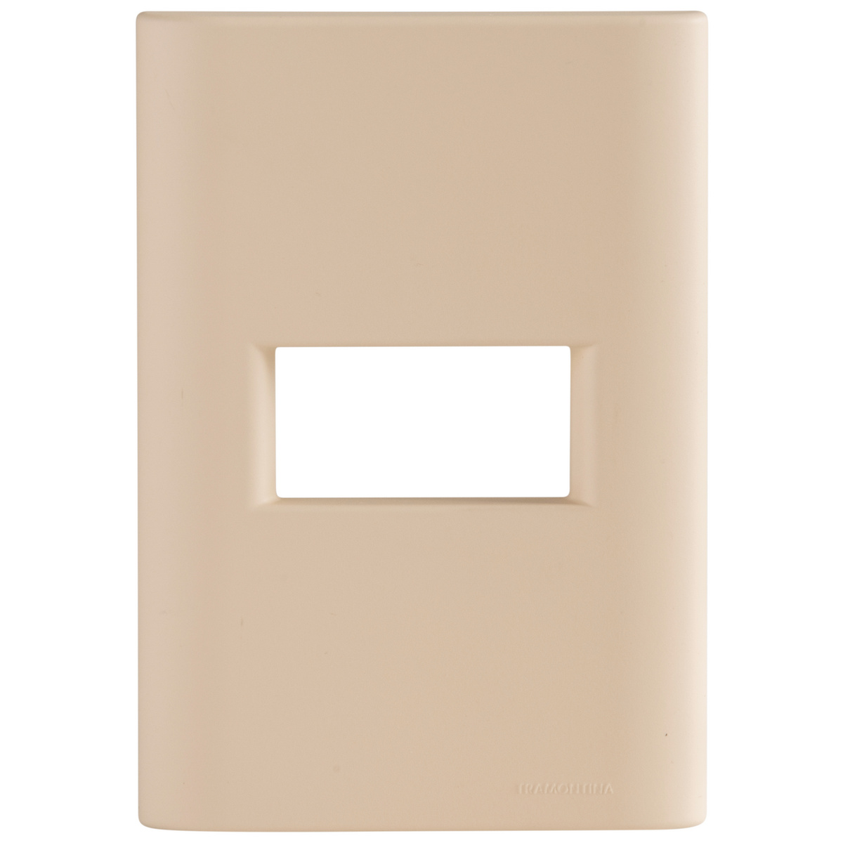 Placa 1 Posto Horizontal Tramontina Giz com Suporte Nude Soft Touch - SKU 57200232 - 1 image number 0