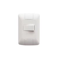 Conjunto 4x2 com 1 Interruptor Simples Horizontal Tramontina Aria 6 A 250 V Branco