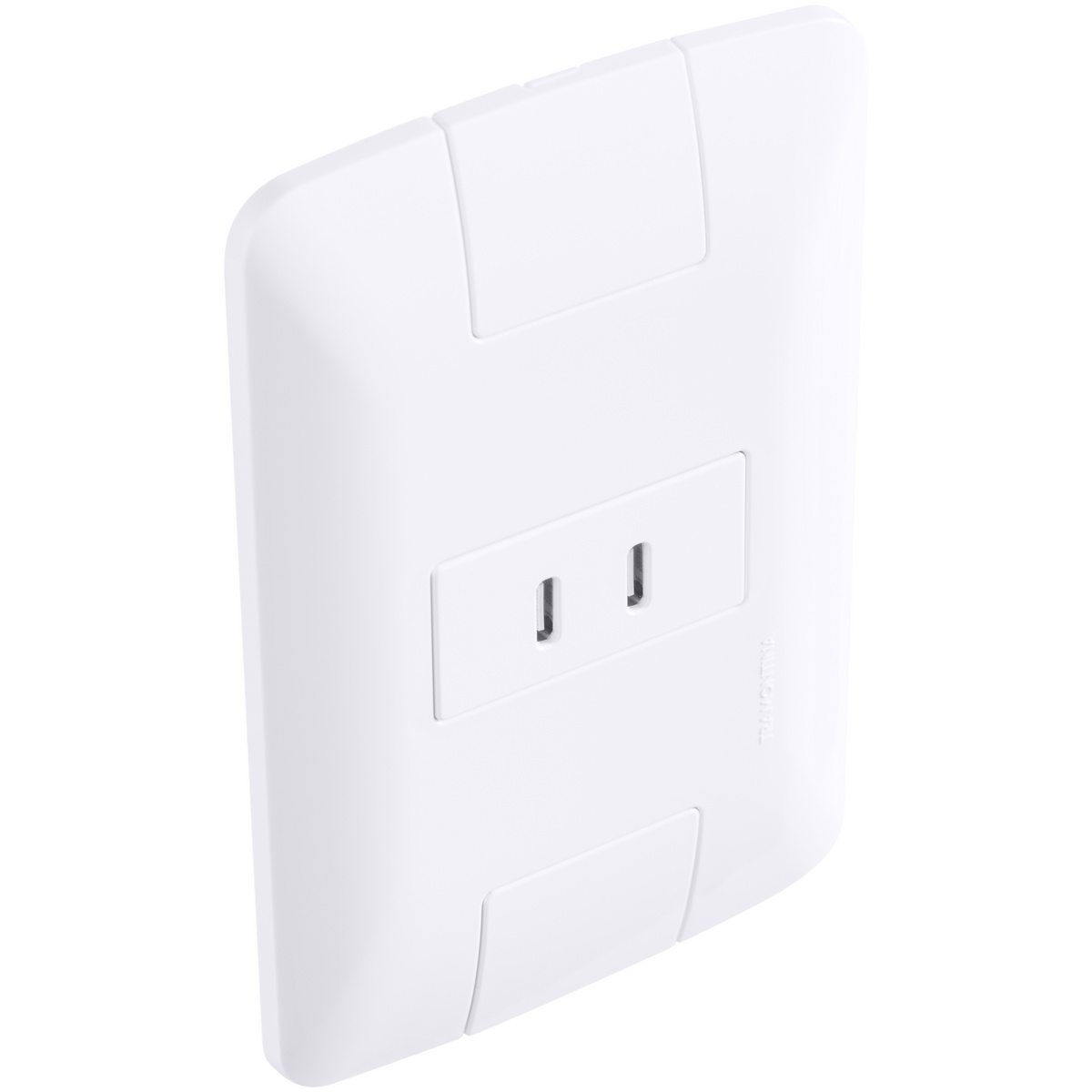 Conjunto 1 Posto com 2 Tomadas USB-C 2 A Bivolt Tramontina Branco Cor Branco - SKU 57241030 - 3 image number 2