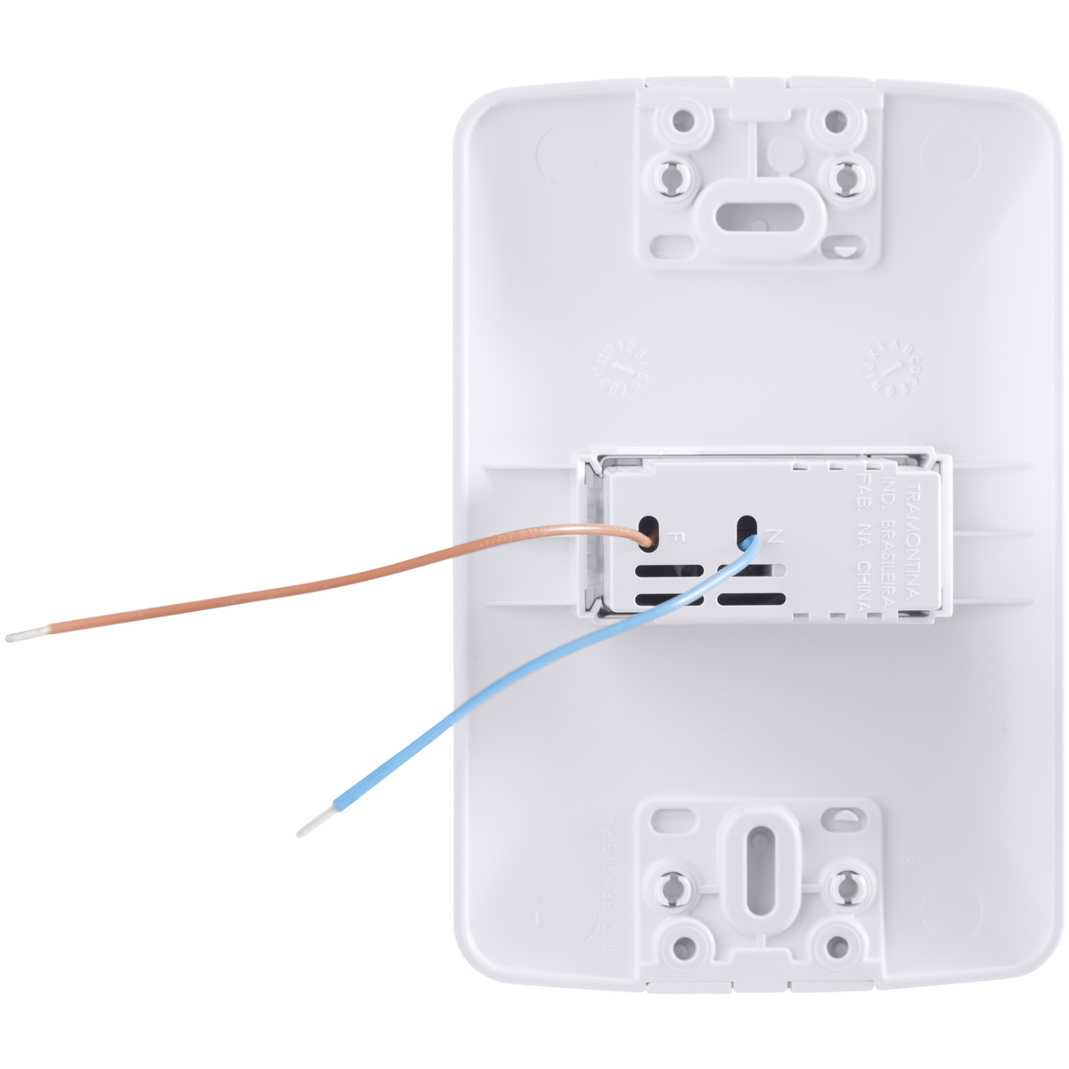 Conjunto 1 Posto com 2 Tomadas USB-C 2 A Bivolt Tramontina Branco Cor Branco - SKU 57241030 - 4 image number 3