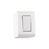 Tramontina LizFlex white surface mount electrical box with 1 one-way switch 10 A 250 V