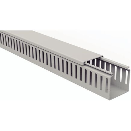 Cablecanal para Panel Tramontina Semiabierto Gris 50x50x2000 mm
