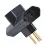 Plug T 2P+T 10A 250V~ black color