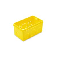 Caja de Embutir Rectangular 4 x 2 Tramontina Amarilla