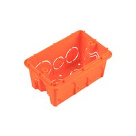 Caja de empotrar 4X2 rectangular naranja