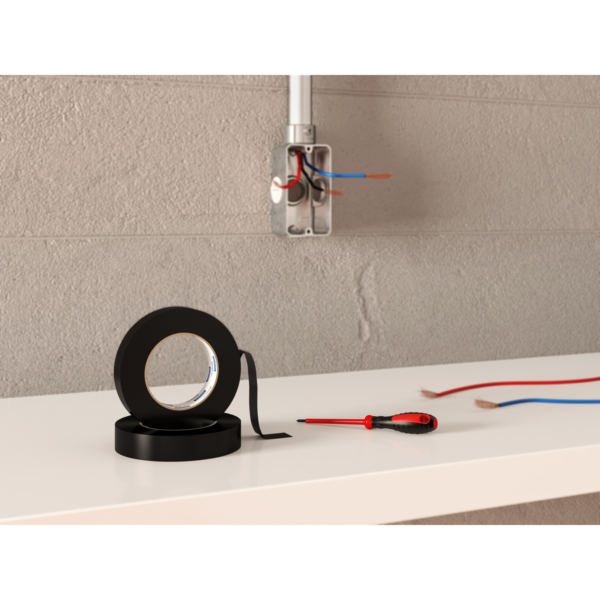 Fita Isolante Classe C 0,13x19 mm Tramontina Preta 10 m com Embalagem Flow-Pack - SKU 57545101 - 4 image number 3