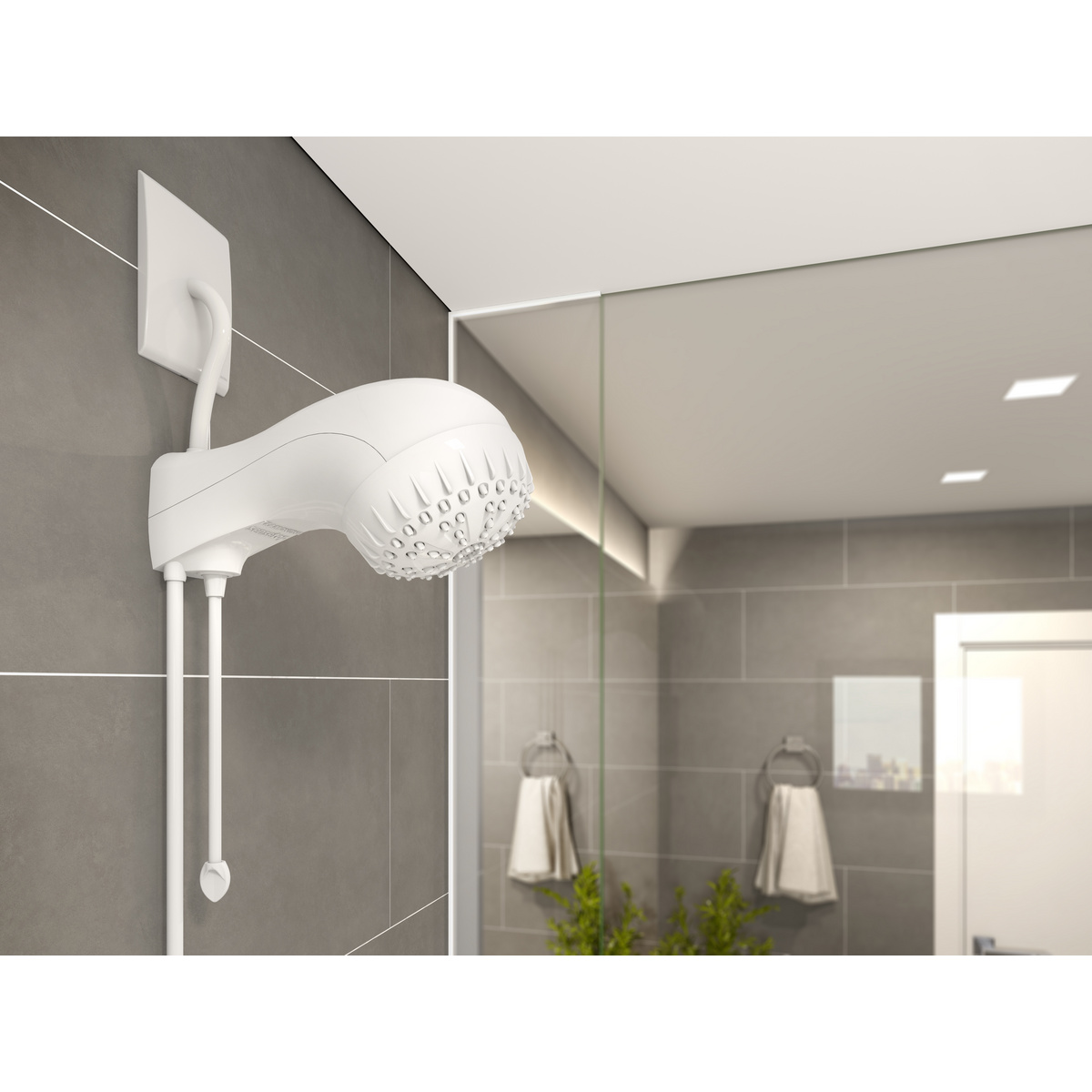 Ducha Eletr&ocirc;nica Tramontina 6500 W 220 V Branca Cor Branco - SKU 58000182 - 5 image number 4