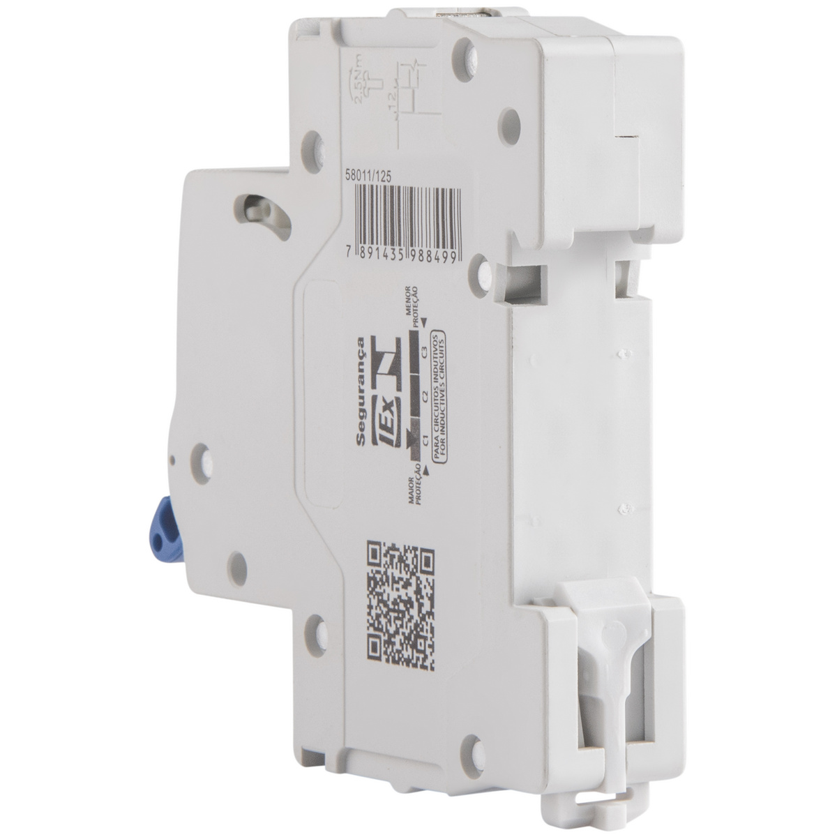 Minidisjuntor TDJ5-1C25 1 P 25 A 4,5 kA curva C Tramontina - SKU 58011125 - 2 image number 1