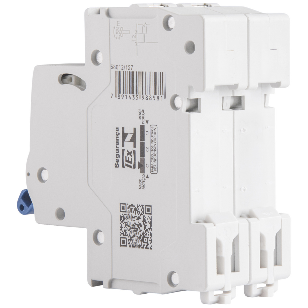 Minidisjuntor TDJ5-2C40 2 P 40 A 4,5 kA curva C Tramontina - SKU 58012127 - 4 image number 3