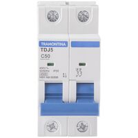 Minidisjuntor TDJ5-2C50 2 P 50 A 4,5 kA curva C Tramontina - SKU 58012128 - 4 image number 3