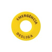 Identificador para Botão de Emergência Tramontina TRP2-BY9330 60 mm com Impressão