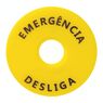 Identificador para Botão de Emergência Tramontina TRP2-BY8330 90 mm com Impressão