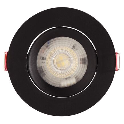 Spot LED Tramontina Redondo 5 W 3000 K Preto com Luz Amarela