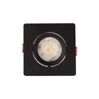 Spot LED Tramontina Quadrado 5 W 3000 K Preto com Luz Amarela