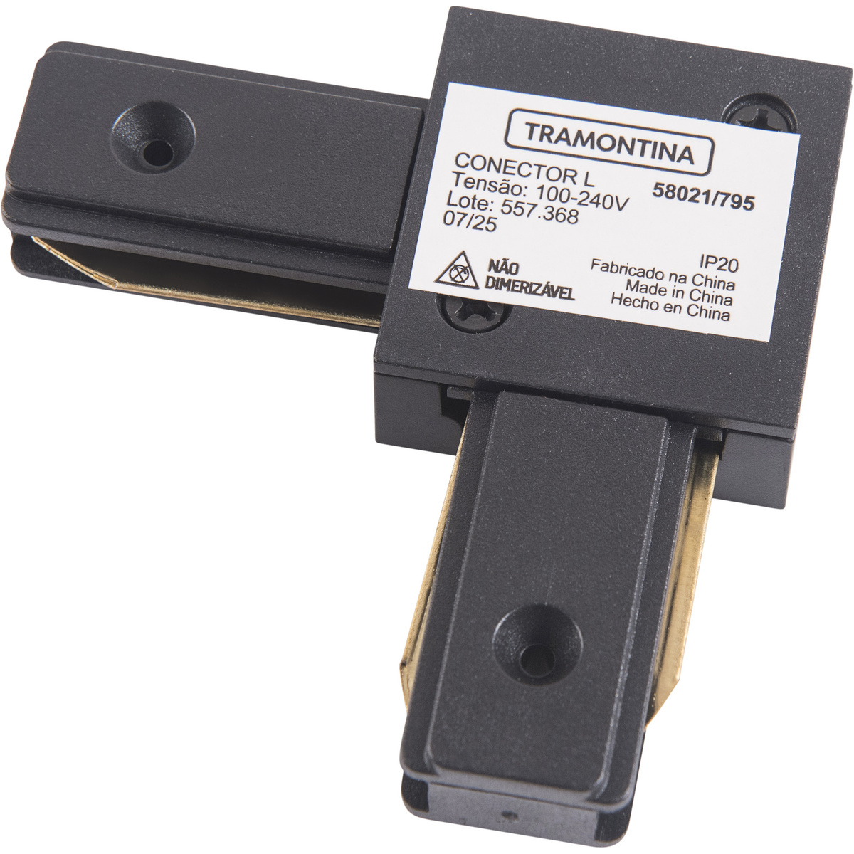 Conector L Preto Para Trilho Eletrificado Tramontina - SKU 58021795 - 4 image number 3