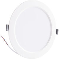Plafon LED Tramontina Redondo de Embutir Slim 1000 lm 12 W Bivolt 3000 K Luz Amarela - SKU 58026003 - 1 image number 0