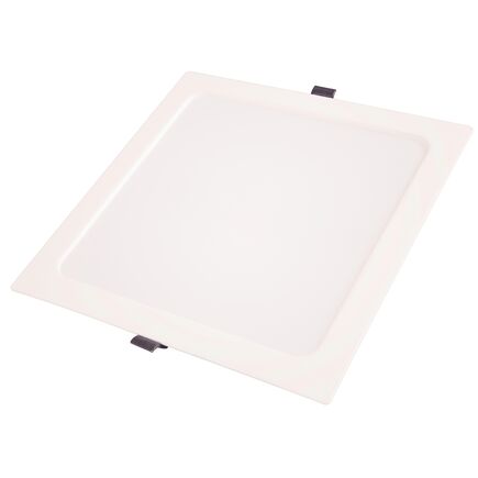 Plafon LED Tramontina Quadrado de Embutir Slim 1000 lm 12 W Bivolt 3000 K Luz Amarela