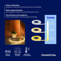 Fita LED COB Tramontina 10 W 12 V 3000 K Luz Amarela 5 m - SKU 58027960 - 5 image number 4
