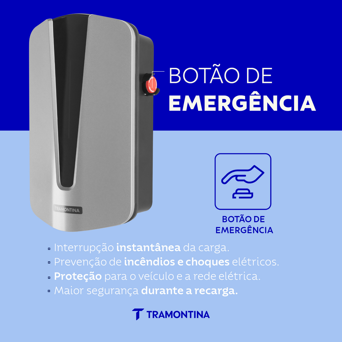 Esta&ccedil;&atilde;o de Recarga para Ve&iacute;culos El&eacute;tricos 22 kW Tramontina - SKU 58300001 - 8 image number 7