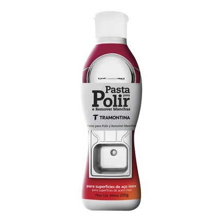 Pasta para Polir e Remover Manchas em A&ccedil;o Inox Tramontina  200 g - SKU 60900000