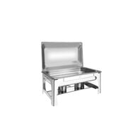 Tramontina rectangular, stainless steel chafing dish with removable lid, burner and GN 1/1 pan, 9 L