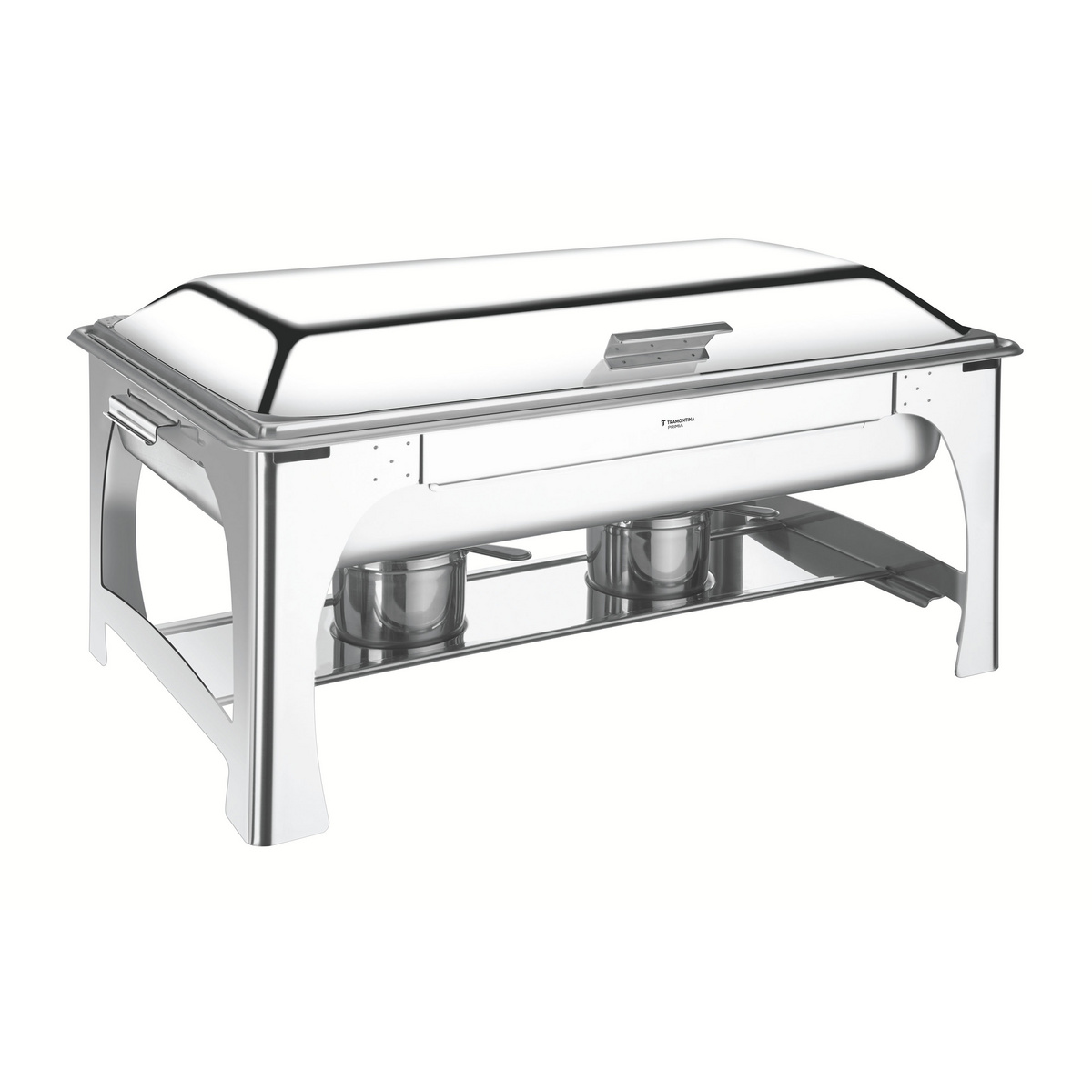 Rechaud Tramontina Retangular em A&ccedil;o Inox Banho Maria Tampa Remov&iacute;vel com Fogareiro Cuba GN 1/2 8,4 L - SKU 61040220 - 4 image number 3
