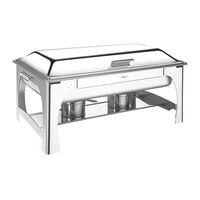 Rechaud Tramontina Retangular em A&ccedil;o Inox Banho Maria Tampa Remov&iacute;vel com Fogareiro Cuba GN 1/2 8,4 L - SKU 61040220 - 4 image number 3
