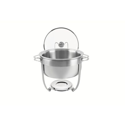 Rechaud Tramontina Redondo em A&ccedil;o Inox Banho Maria com Suporte para Tampa 7 L - SKU 61042013 - 1