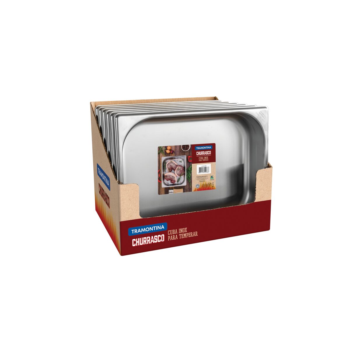 Cuba a&ccedil;o inox 1/2 sem al&ccedil;as - profundidade 65mm - SKU 61053063 - 4 image number 3