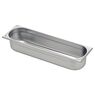 Tramontina GN 2/4 stainless steel food pan without handles, 100 mm deep - Steel 304