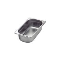 Tramontina GN 1/3 stainless steel food pan without handles, 65 mm deep - Steel 304