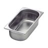 Tramontina GN 1/3 stainless steel food pan without handles, 100 mm deep - Steel 304
