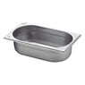 Tramontina GN 1/4 stainless steel food pan without handles, 100 mm deep - Steel 304