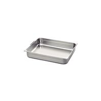 Tramontina GN 2/1 stainless steel food pan with retractable handles, 150 mm deep - Steel 304