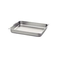 Tramontina GN 1/1 stainless steel food pan with retractable handles, 65 mm deep - Steel 304