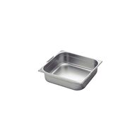 Tramontina GN 2/3 stainless steel food pan with retractable handles, 100 mm deep - Steel 304