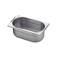 Tramontina GN 1/4 stainless steel food pan with retractable handles, 200 mm deep - Steel 304