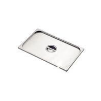 Tramontina GN 2/1 stainless steel food pan lid with spoon notch