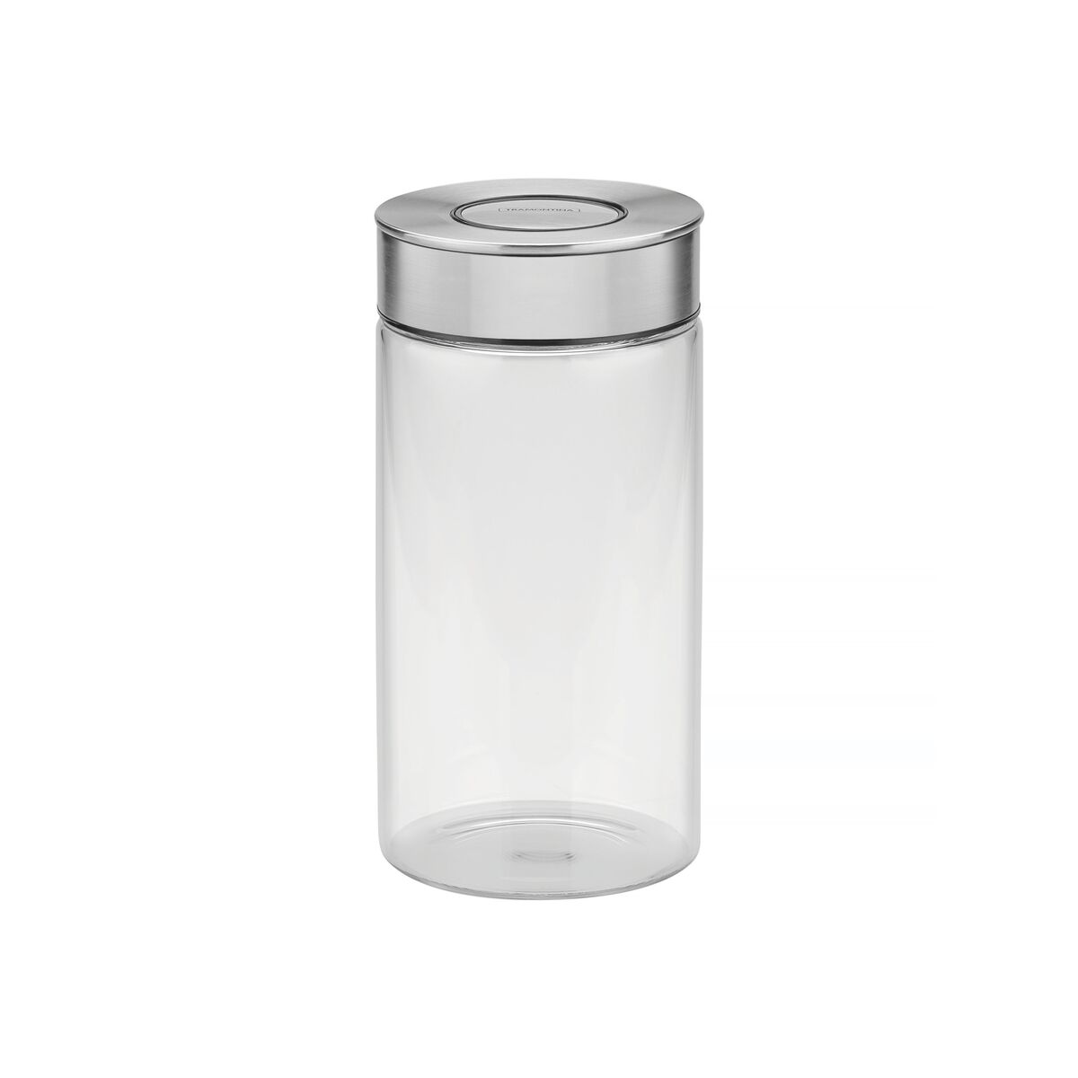 Tramontina Purezza glass jar with stainless steel lid, 1.4 L