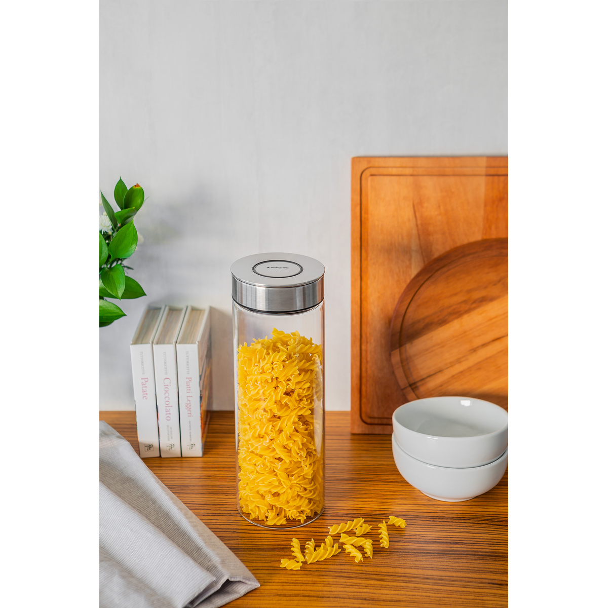 Pote de Vidro Tramontina Purezza com Tampa de A&ccedil;o Inox 10 cm 1,8 L - SKU 61227050 - 9 image number 8