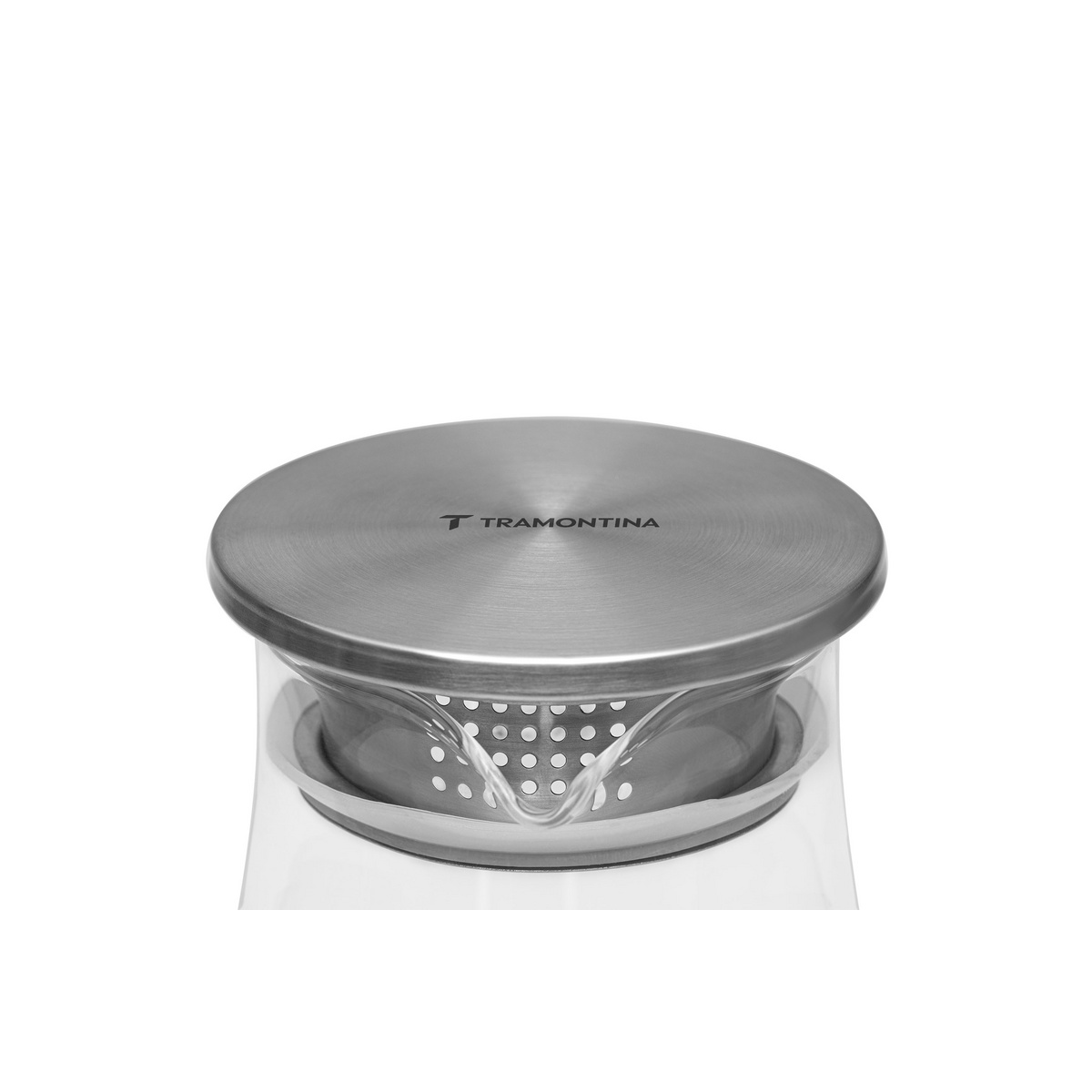 Jarra em Vidro Borossilicato Tramontina com Tampa em A&ccedil;o Inox 1,8 L - SKU 61227680 - 2 image number 1
