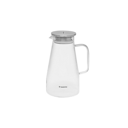 Jarra em Vidro Borossilicato Tramontina com Tampa em A&ccedil;o Inox 1,8 L - SKU 61227680