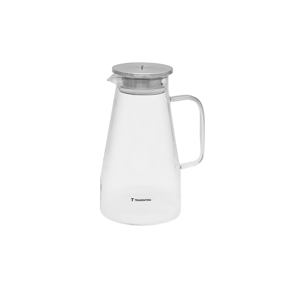 Jarra em Vidro Borossilicato Tramontina com Tampa em A&ccedil;o Inox 1,8 L - SKU 61227680 - 1 image number 0