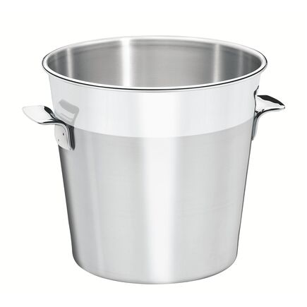 Balde para Garrafas Tramontina Cosmos em Aço Inox Fosco com Borda em Brilho 20 cm 5,2 L