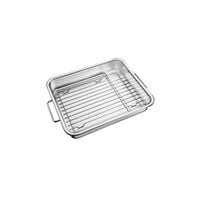 Tramontina service stainless steel roasting pan with rack, 34 x 28 cm 4,6 L