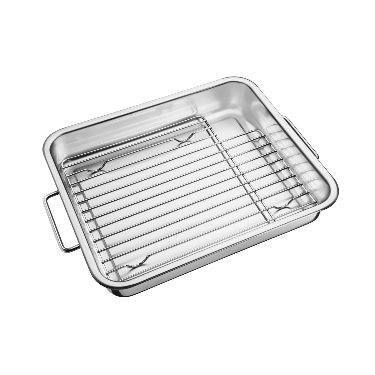 Tramontina Service 39 x 33 cm stainless steel roasting pan with rack 6,4 L